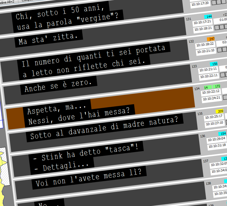 A foreign language subtitle example